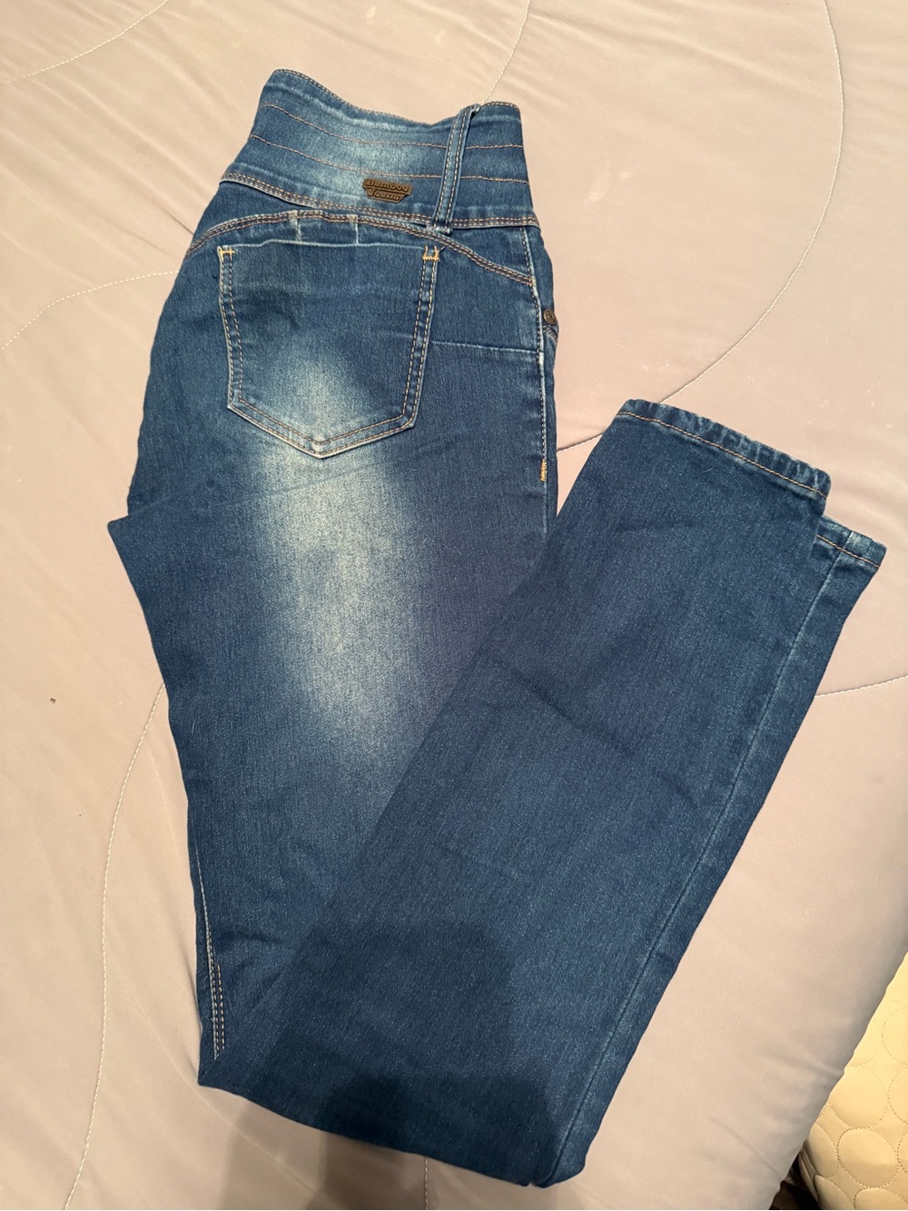 Classic High-Waist Women's Blue Jean Jeggings